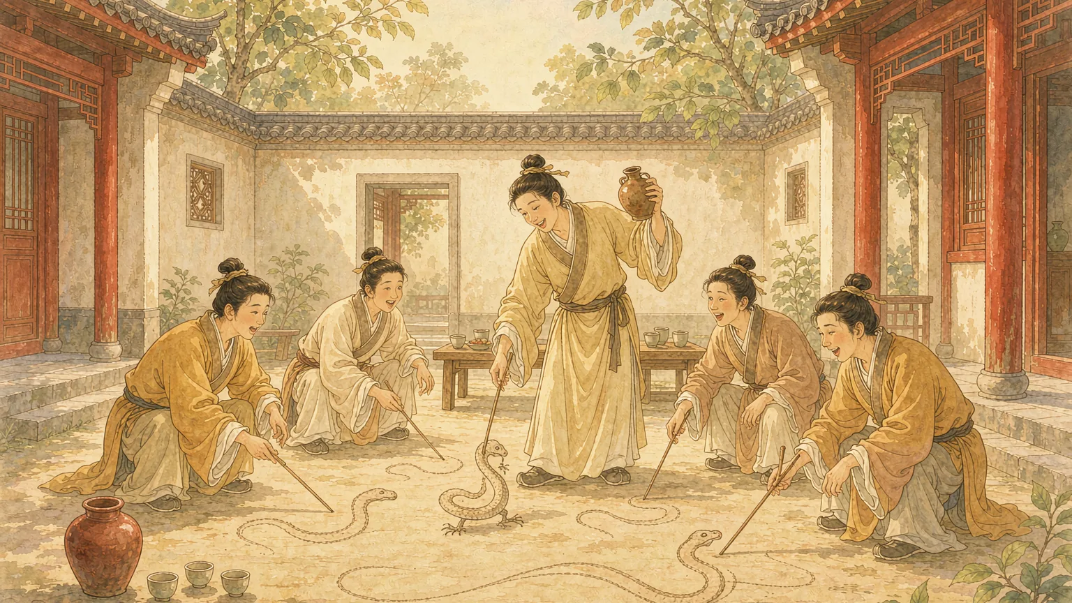 Illustration for the Chinese idiom - Chinese idiom story illustration