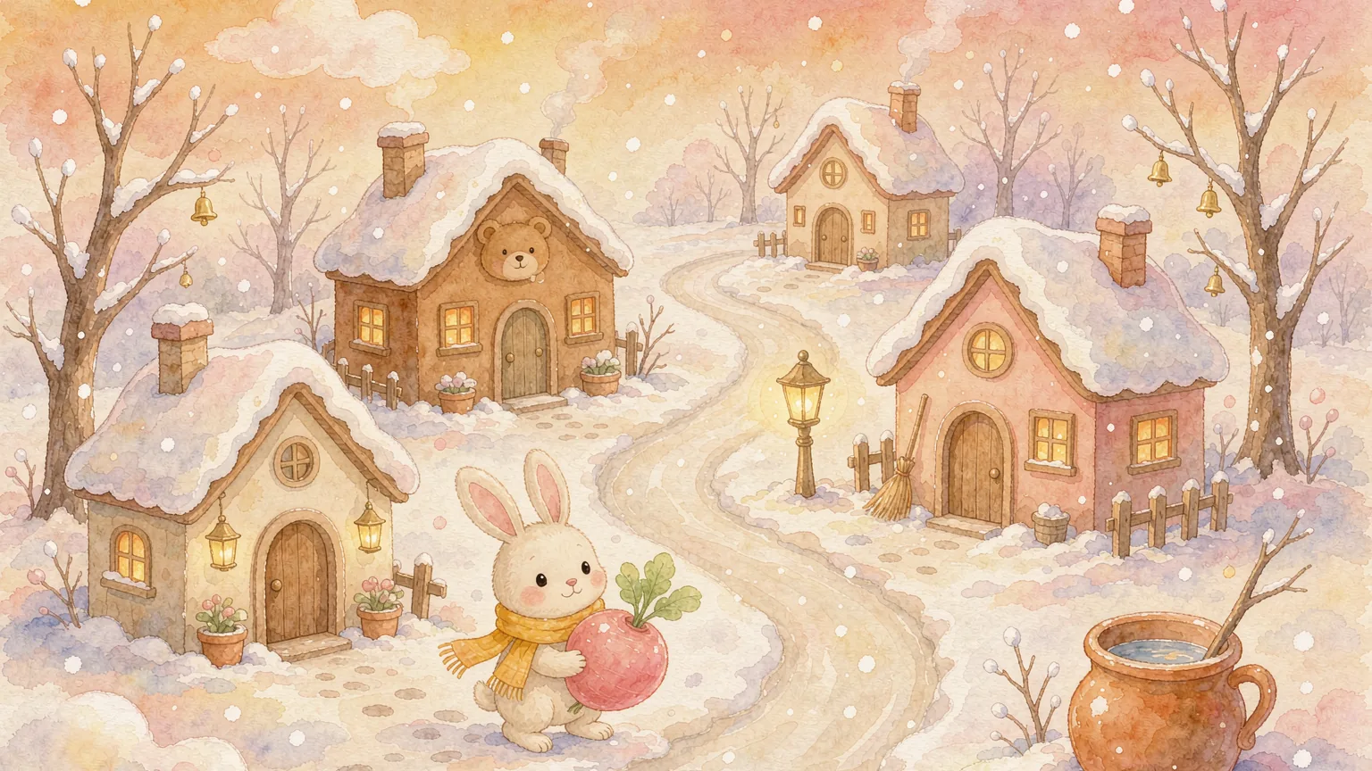 radish-that-came-back-chinese-bedtime-story illustration - Chinese bedtime story illustration