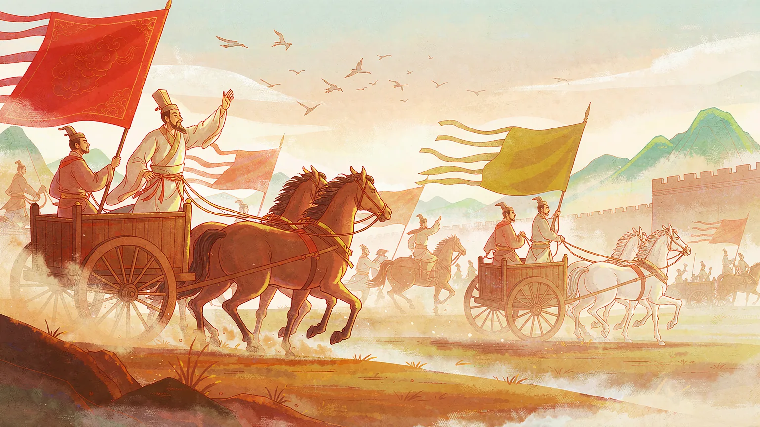 Chinese idiom story illustration