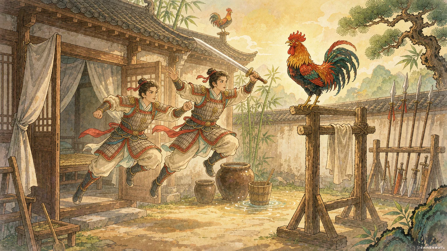 Chinese idiom story illustration