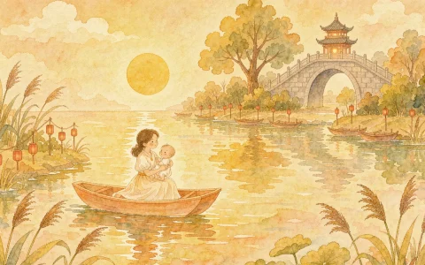 Row, Row, to Grandmother’s Bridge: A Chinese Bedtime Story