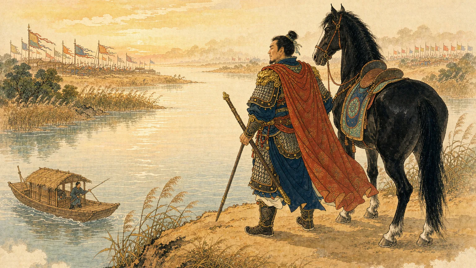 Illustration for the Chinese idiom - Chinese idiom story illustration