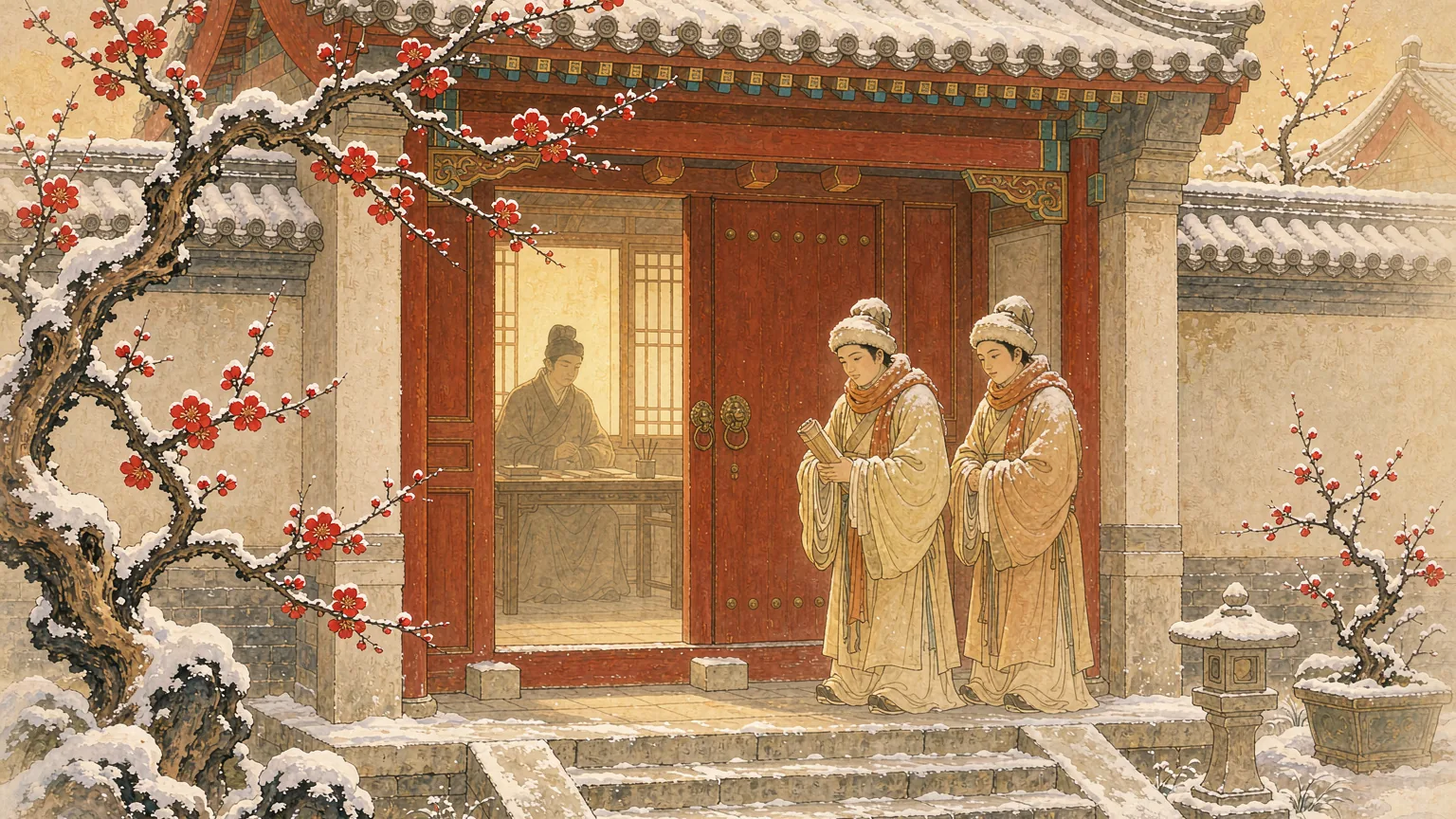 Illustration for the Chinese idiom - Chinese idiom story illustration