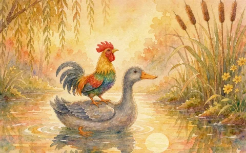 The Little Rooster and the Little Duck: A Chinese Bedtime Story