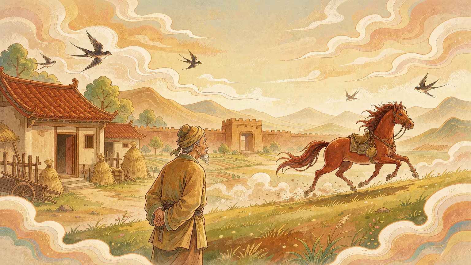 Chinese idiom story illustration