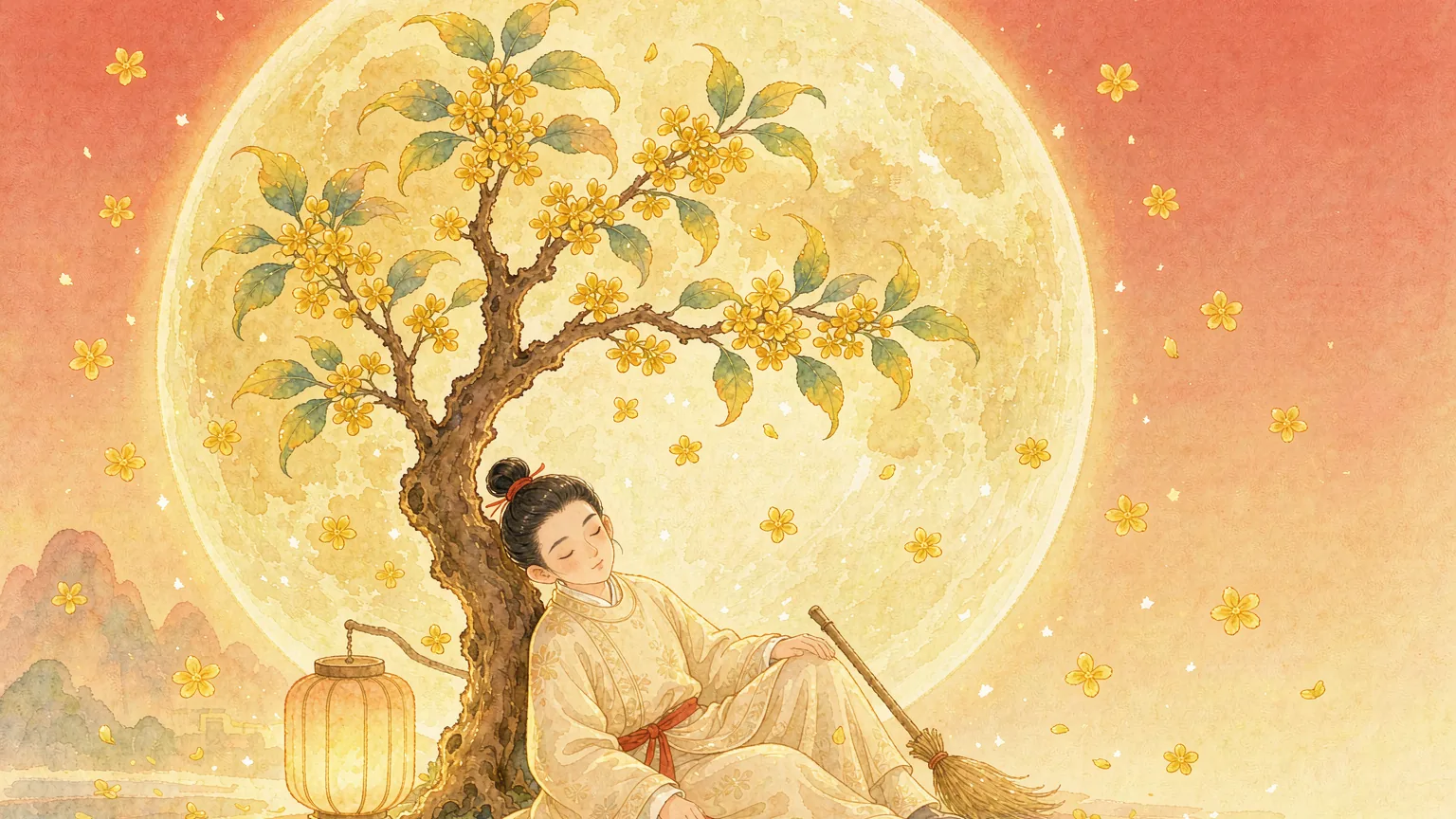 The Osmanthus Tree on the Moon: A Chinese Bedtime Story