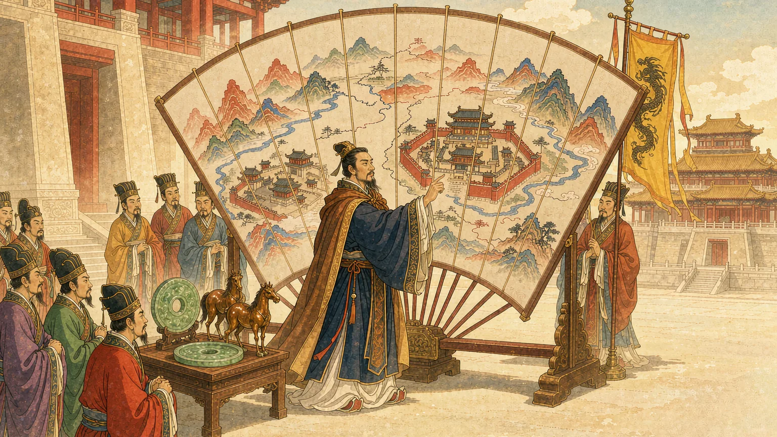 Illustration for the Chinese idiom - Chinese idiom story illustration